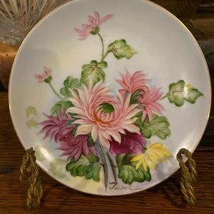 HAND PAINTED DECORATIVE PLATE OCCUPIED JAPAN